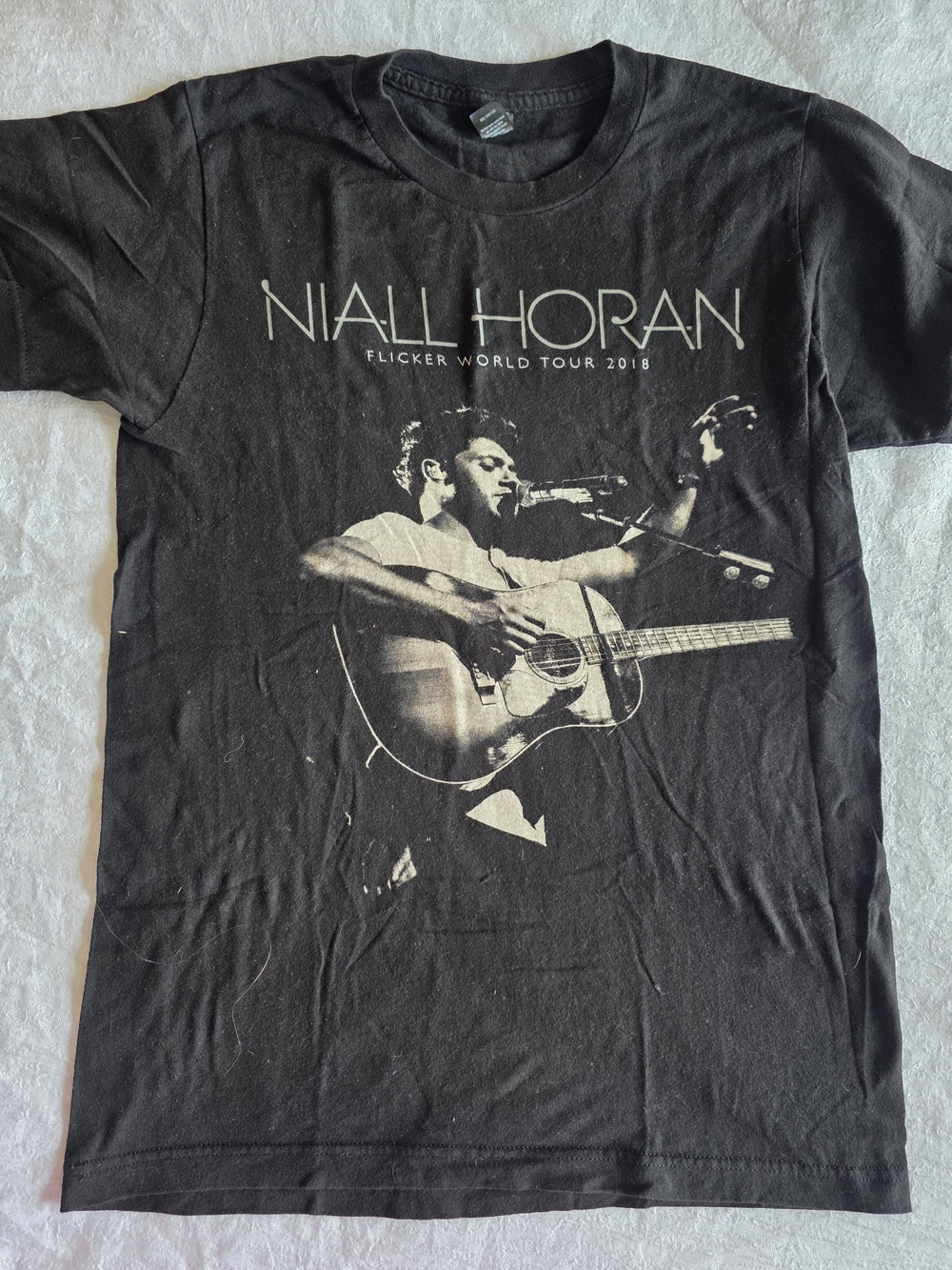Niall Horan Flicker World Tour 2018 Concert Graphic T-Shirt Small Black Tultex